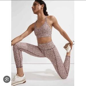 Madewell MWL Hight Rise 25” leggings in cottage garden floral Athletic Yoga L